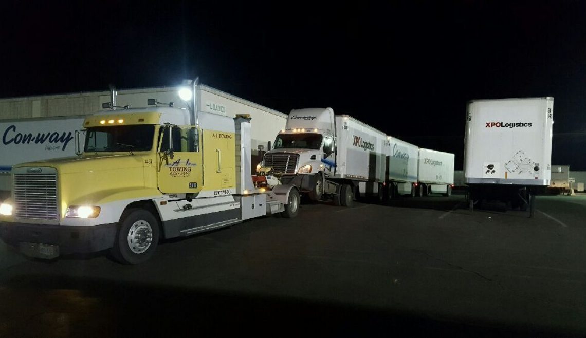 Triple Trailer Rig Recovery